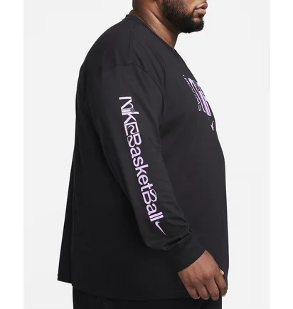 Лонгслив мужской Nike Max90 Long-Sleeve Basketball T-Shirt Black FN0819-010