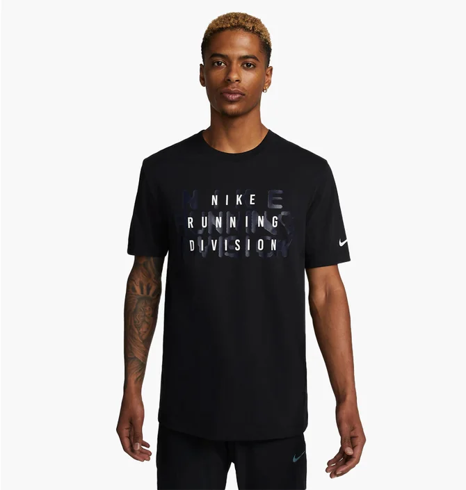 Футболка мужская Nike Dri-Fit Run Division MenS Running T-Shirt Black FJ2356-010