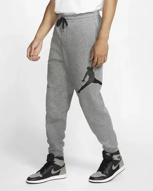 Штаны мужские Air Jordan Jumpman Logo Flc Pant Grey Bq8646-091