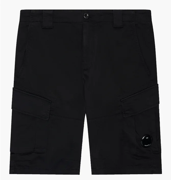 Шорти чоловічі C.P. Company Sateen Stretch Cargo Black 18CMBE116A-005694G-999