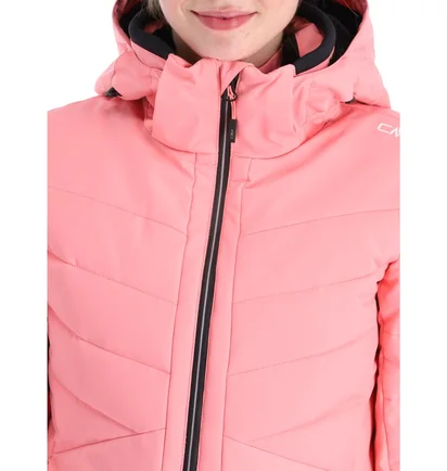 Куртка женская CMP Jacket Zip Hood Pink 33W0716-B634