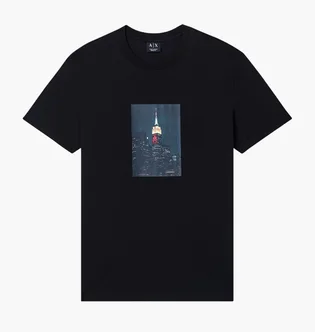 Футболка мужская Armani Exchange Black XM002214-AF10356-UC001