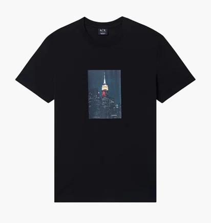Футболка мужская Armani Exchange Black XM002214-AF10356-UC001