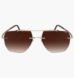 Солнцезащитные очки Silhouette Brown/Gold 8746-7620