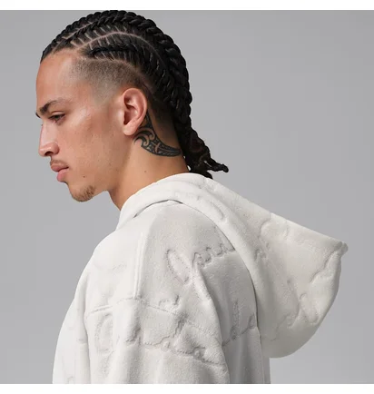 Худі чоловіче Air Jordan Flight MenS Jacquard Pullover Hoodie White IF1837-133