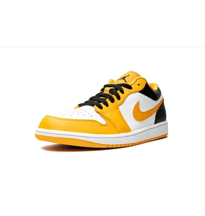 Кросівки чоловічі Air Jordan 1 Low White/Yellow 553558-701
