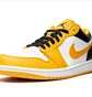 Кросівки чоловічі Air Jordan 1 Low White/Yellow 553558-701