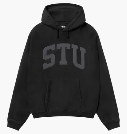 Худи унисекс Stussy Stu Applique Black 118578-0001