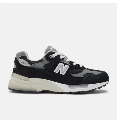 Кроссовки унисекс New Balance 992 Made In Usa 2025 Black U992BK