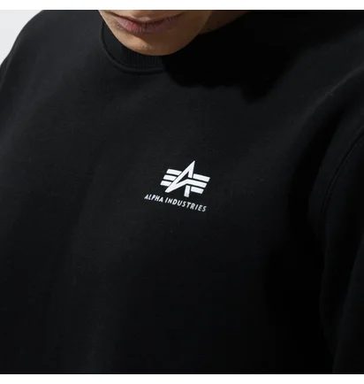 Свитшот мужской Alpha Industries Basic Sweater Small Logo Black 188307-03
