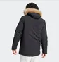 Парка мужская Adidas Hooded Fur Parka Black IK0553