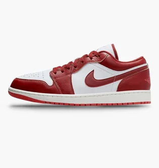 Кроссовки мужские Air Jordan 1 Low White/Bordo 3459-160