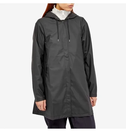 Парка жіноча Rains A-Line Rain Coat Black 18050-01