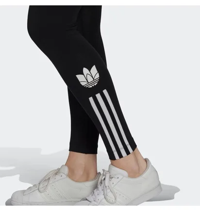 Леггинсы женские Adidas Adicolor 3D Trefoil High-Waisted Originals Black GT8461