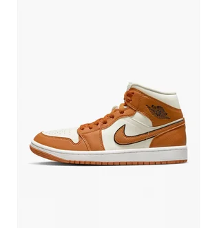 Кроссовки женские Air Jordan 1 Mid Se Brown/Beige Dv1302-100