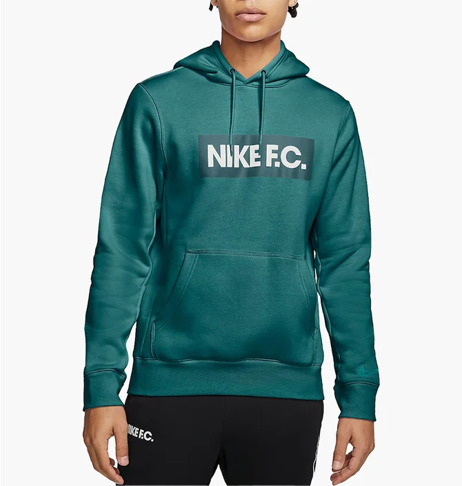 Худи мужское Nike Hooded Sweatshirt M Nk Fc Essntl Flc Hoodie Po Turquoise CT2011-300