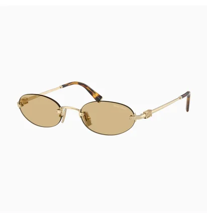 Солнцезащитные очки женские MIU MIU Brown/Gold A54S-ZVN10R-51