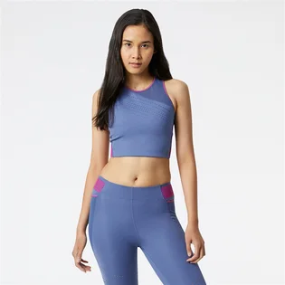 Топ жіночий New Balance Q Speed Shape Shield Crop Bra Blue Wb21288Nsy