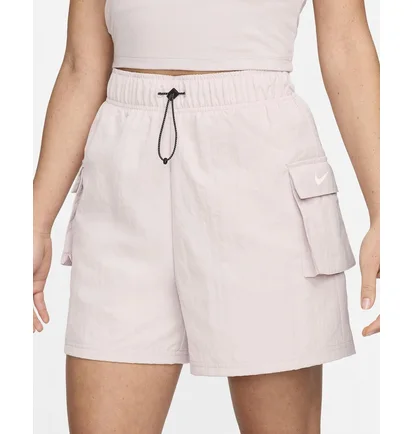 Шорты женские Nike Sportswear Essential Woven High-Rise Shorts Beige DM6247-019