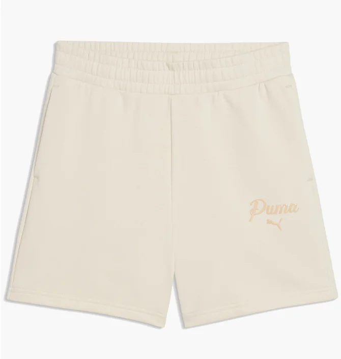 Шорти жіночі Puma Ess Script High-Waist Beige 691762-87