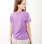 Футболка женская AUSTRALIAN Logo Flowers Tee Jersey V Violet LSDTS0027-768