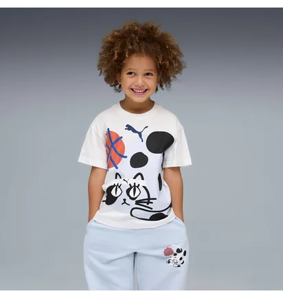 Футболка дитяча Puma Sporty Cats Relaxed White 634549-02