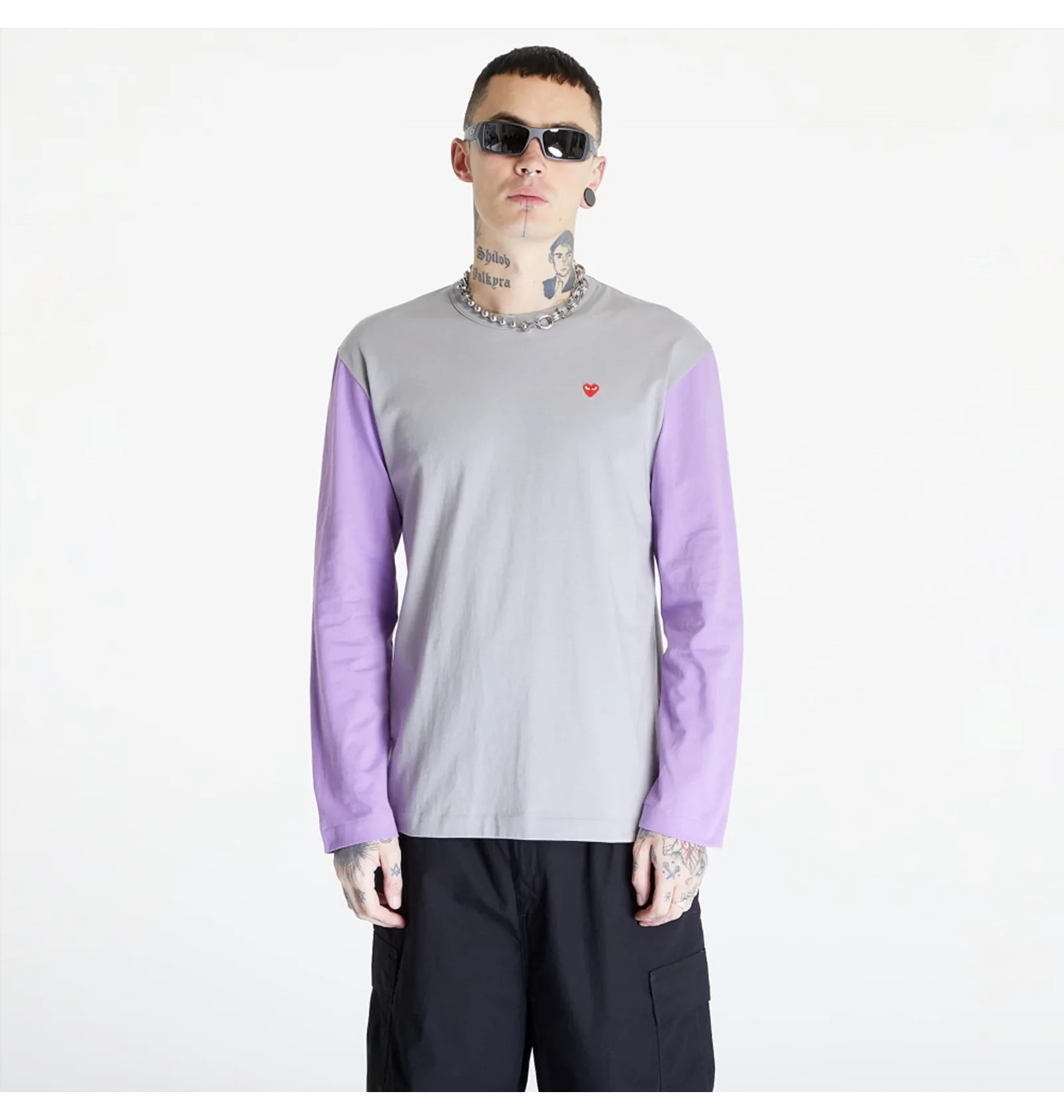 ᐉ Лонгслив мужской Comme des Garcons Play Heart Logo Long Sleeve