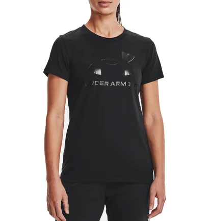Футболка женская Under Armour T-Shirt Ua W Sportstyle Logo Ss-Blu Black 1356305-433
