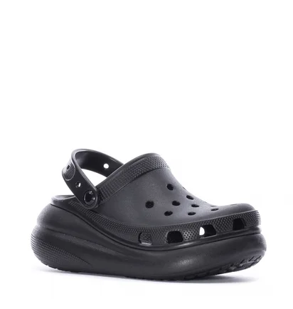 Тапочки женские CROCS Classic Crush Clog Black 207521-001
