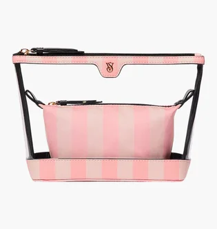 Косметичка Victoria's Secret Iconic Stripe White/Pink 269362-46