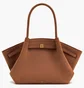 Сумка женская JW PEI Hana Medium Faux Suede Tote Bag Brown BB2024BG92777JWP