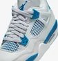 Кроссовки детские Air Jordan 4 Retro Military Blue White HF4281-141