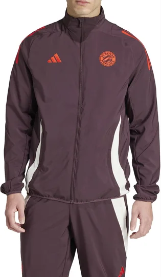 Олімпійка чоловіча Adidas Casaco Fcb Pre Jkt Bordo IS9963