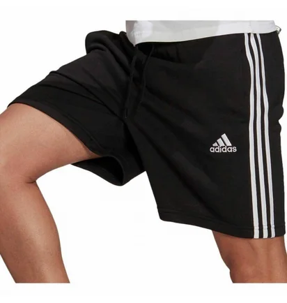 Шорты мужские Adidas Essentials French Terry 3 Stripes Shorts Black GK9597