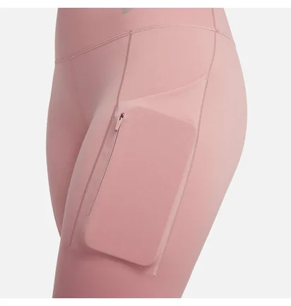 Лосины женские Nike W Dri-Fit Go Hr Tght Pink DQ5668-618