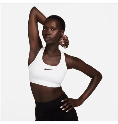 Топ женский Nike Swoosh Medium Support White DX6821-100
