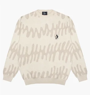 Кофта мужская by Parra Static Stalker Beige 53117
