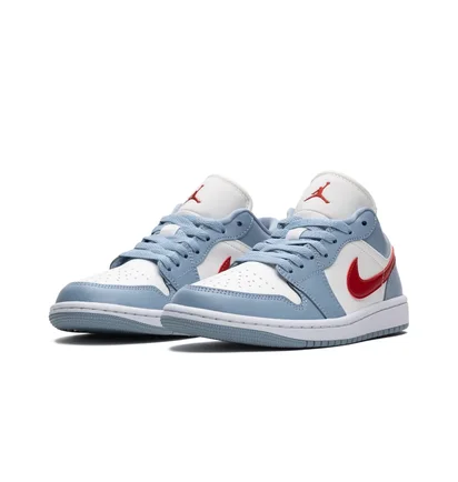 Кроссовки женские Air Jordan 1 Low Light Blue/White DC0774-164