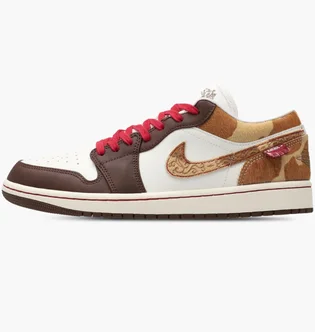 Кросівки чоловічі Air Jordan 1 Low Se Year Of The Horse White/Brown IQ5321-121