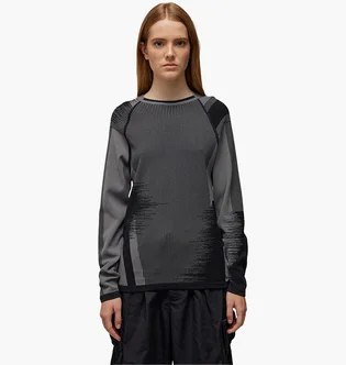 Лонгслів жіночий Adidas Y-3 Logo Knit Grey IR6261