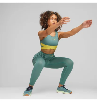 Топ женский Puma First Mile High Impact Bra Green 523210-84
