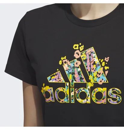 Футболка женская Adidas Floral Badge Of Sport Graphic Tee Black HR5320