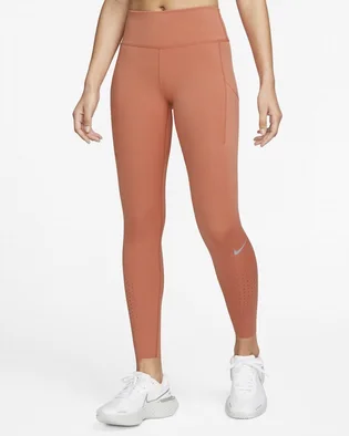 Легінси жіночі Nike Epic Luxe WomenS Mid-Rise Pocket Leggings Orange CN8041-827