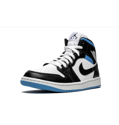 Кроссовки женские Air Jordan Wmns 1 Mid White/Black BQ6472-102