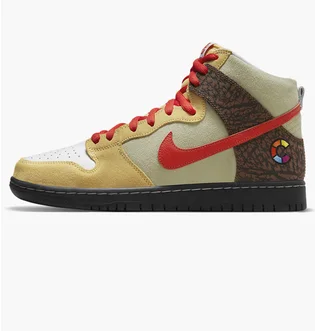 Кроссовки унисекс Nike Sb Dunk High Color Skates Kebab And Destroy White/Brown Cz2205-700
