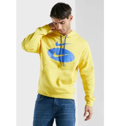 Худи мужское Nike Sportswear Swoosh League Yellow Dm5458-709