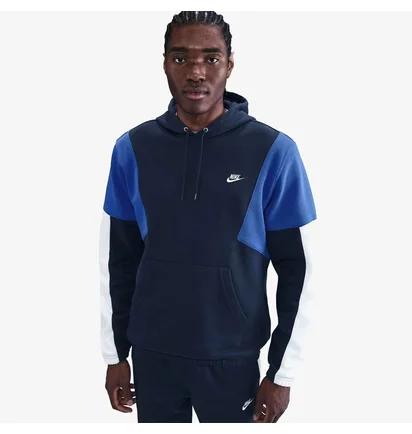 Спортивный костюм мужской Nike Club Fleece Hded Track Gx Black/Blue HV1165-451