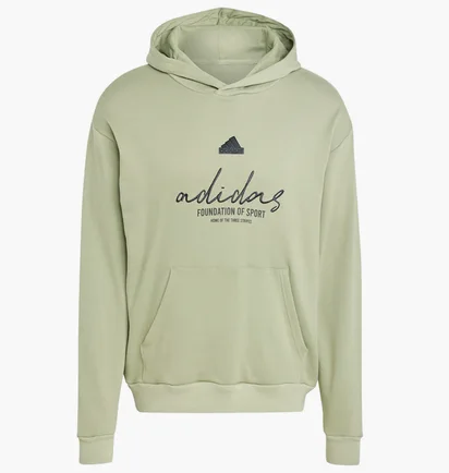 Худи мужское Adidas Brand Love French Terry Olive IW3535
