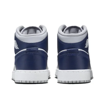 Кросівки дитячі Air Jordan 1 Mid Gs White/Grey DQ8423-104