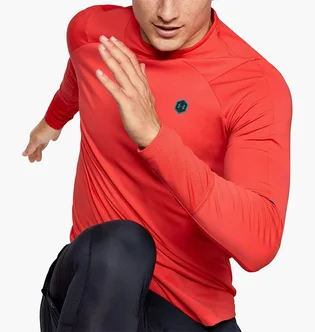 Лонгслів чоловічий Under Armour Coldgear Rush Mock Long Sleeve Training Top Red 1348052-646